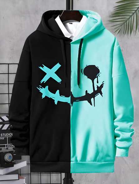 Cotton, Printed Full Sleeves Men's Hoodie