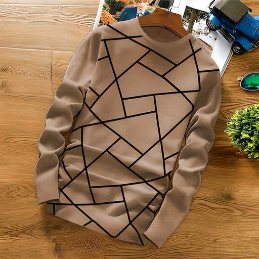 Cotton, Blend Printed Full Sleeves Regular Fit Sweatshirts